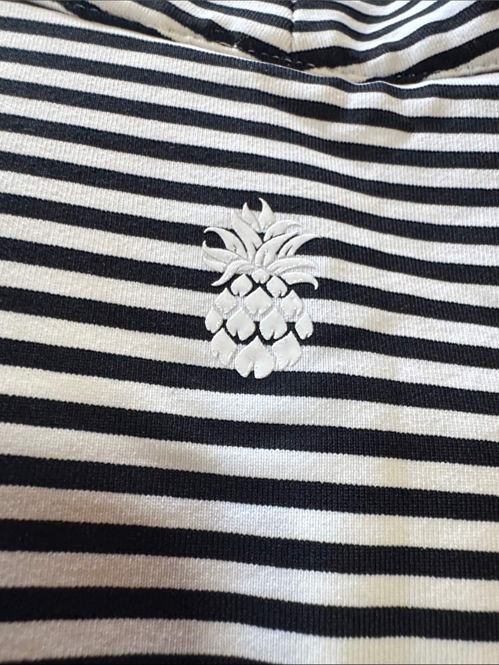 Tommy Bahama Black & White Striped Sleeveless Mock Neck Top - Picture 11 of 13